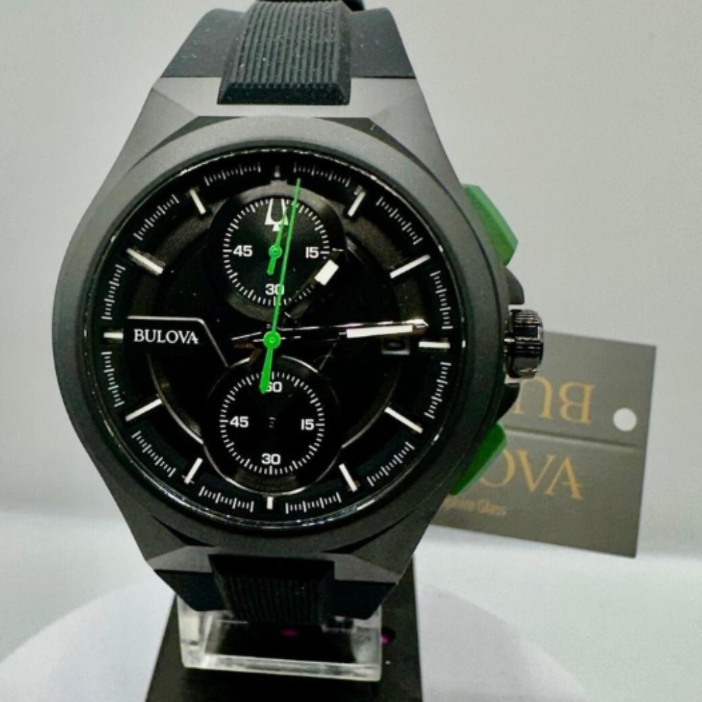 Bulova Mens 46mm Calendar Luminous Quartz Watch